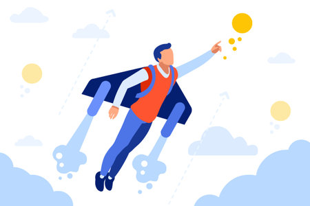 Business Extreme to Achieve way. Vehicle to fly, jet transportation pack. Activity, move, Recreation...