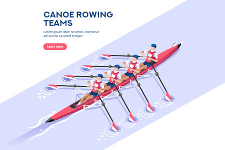 Web page, place with hands of athletes. Tournament with athletics characters for victory. Cartoons...
