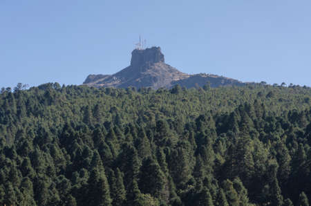 Landscape with the mountain called Cofre de Perote. Perote, Veracruz, Mexicoのeditorial素材