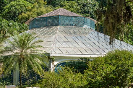RIO DE JANEIRO, BRAZIL- OCTOBER 14, 2019: Greenhouse at Botanical Garden in Rio de Janeiro, Brazilのeditorial素材