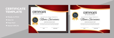 Certificate of Appreciation Award Templateのイラスト素材