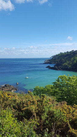 Fermain Beach, East Coast Cliffs, St Martins, Guernsey Channel Islands