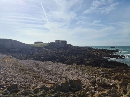 Fort Hommet, Guernsey Channel Islandsのeditorial素材