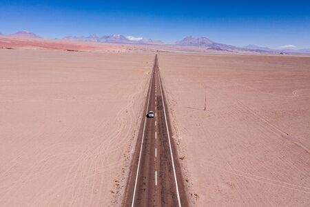 San Pedro de Atacama, Antofagasta - Chile. Desert. Andes Range & Route 23の写真素材