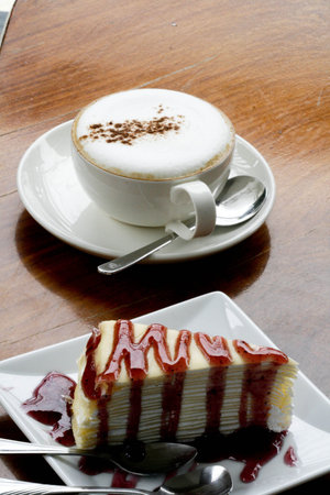 Strawberry crepe cake