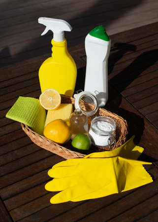 Natural organic home cleaning products.の写真素材