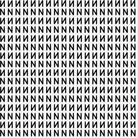 Abstract hand drawn seamless pattern, black and white zigzag texture.のイラスト素材