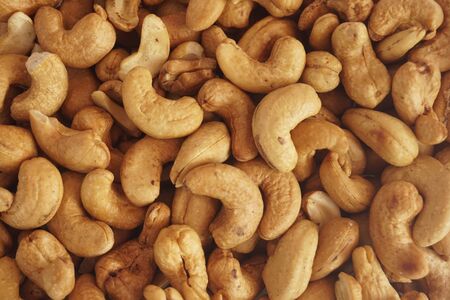 fried cashew nuts.の写真素材