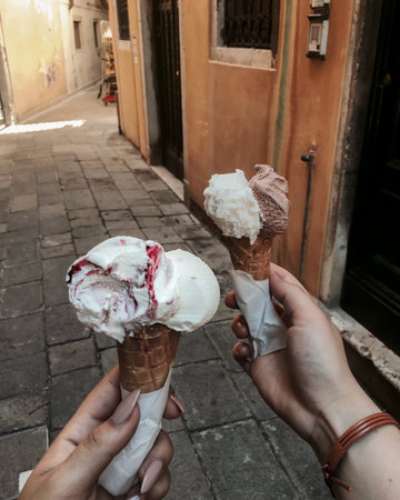 Ice cream in Venice, Italy