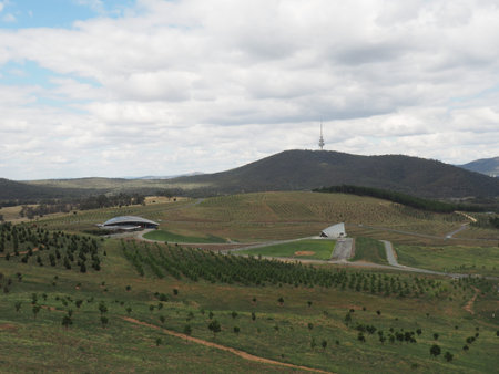 National Arboretum Canberra Australiaの写真素材