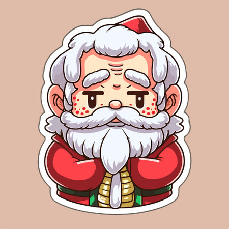 cartoon santa claus. Vector illustration of Santa Claus. cartoon santa claus.のイラスト素材