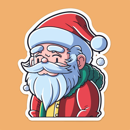 cartoon santa claus. Christmas and New Year. vector illustration.のイラスト素材