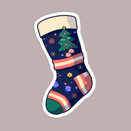 Christmas juice with ornaments. Vector illustration in cartoon style.のイラスト素材