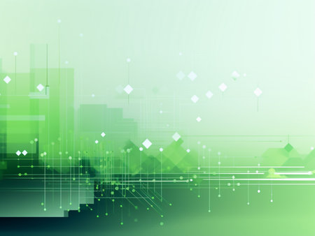 Abstract green technology background. vector illustration for your design. EPS10の写真素材
