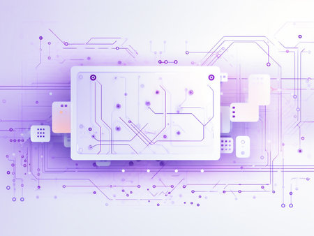 Abstract technology concept. Circuit board and high computer color background. vector illustrationの写真素材