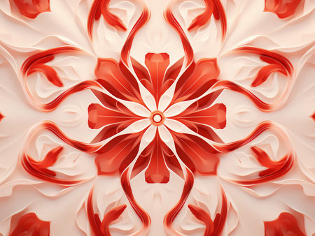 3d illustration of abstract geometric composition,kaleidoscope artの写真素材