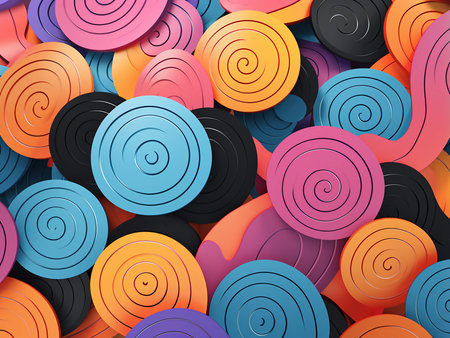 Colorful abstract background with circles. Vector illustration. Eps 10.