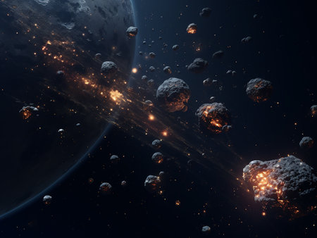 Planets and galaxy, science fiction wallpaper. beauty of deep space.の写真素材