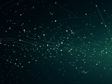 Abstract polygonal space low poly dark background with connecting dots and lines. connection...