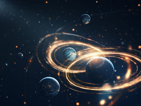 Planets and galaxy, science fiction wallpaper. beauty of deep space.