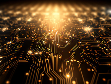 Circuit board background. Technology concept. 3d rendering abstrack