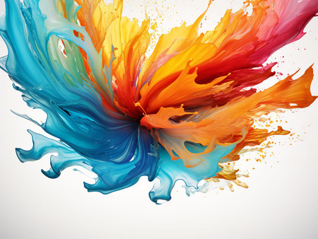 abstract background with colorful splashes of paint. vector illustration.