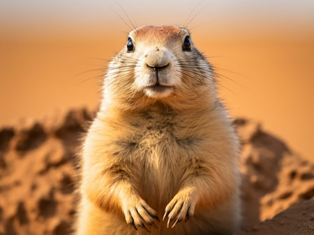 Prairie dog in Namib desert, Namibia, Africa