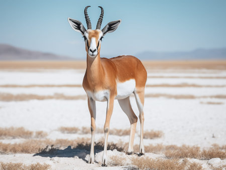 Springbok antelope in Etosha National Park, Namibia