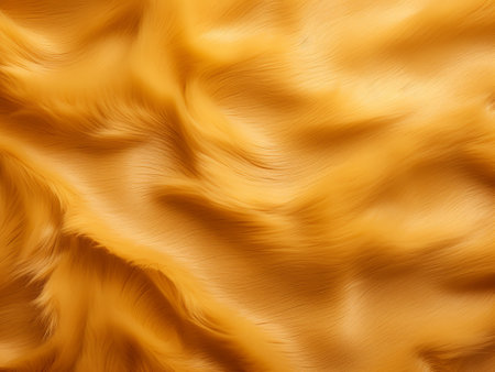 Abstract background of orange fur. Texture of natural fur. Close-up.の写真素材