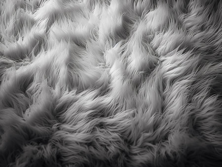 abstract background, fur texture, closeup of photo, monochromeの写真素材