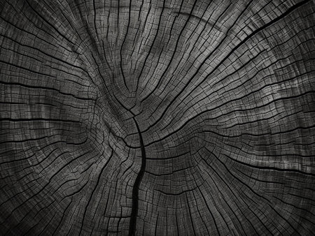 Old wood texture. Floor surface. Abstract background for design. Black and white.の写真素材