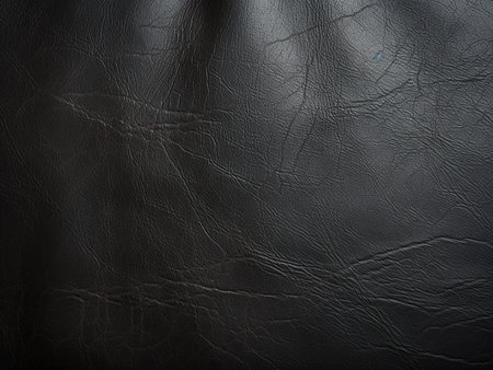 Closeup of black leather texture background. High resolution photo. Full depth of field.