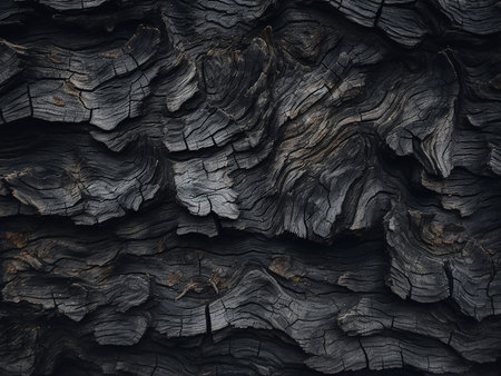 Black wood texture. Abstract background and texture for design. Close up.