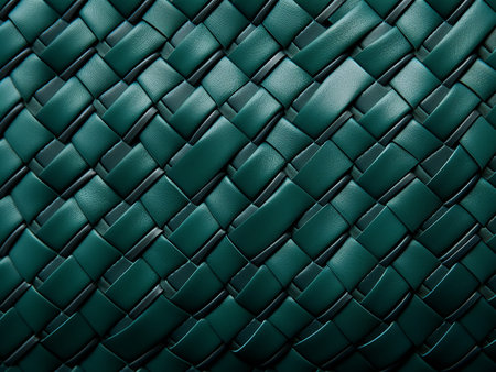 Green leather texture background. 3d rendering, 3d illustration.