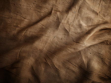 Grunge crumpled brown paper background. Toned.の写真素材