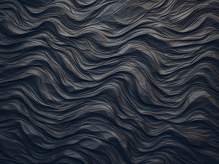 Abstract wavy background. 3d rendering, 3d illustration.の写真素材