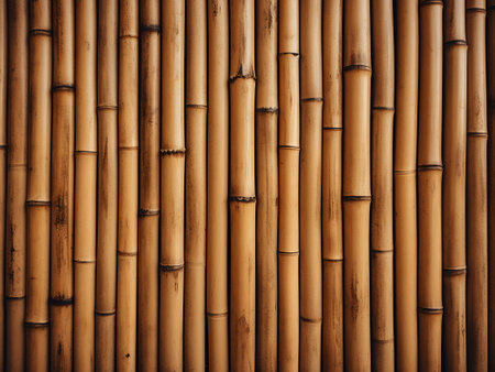 Bamboo wall texture background. Bamboo wall texture. Bamboo wall backgroundの写真素材