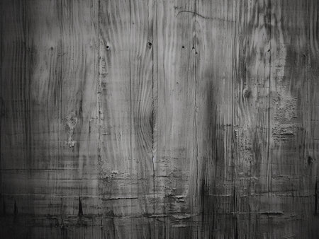 Wooden texture background. Floor surface. Black and white photo.の写真素材