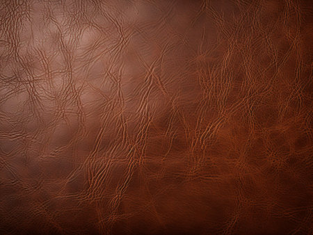 Brown leather texture background. Closeup of brown leather texture background.
