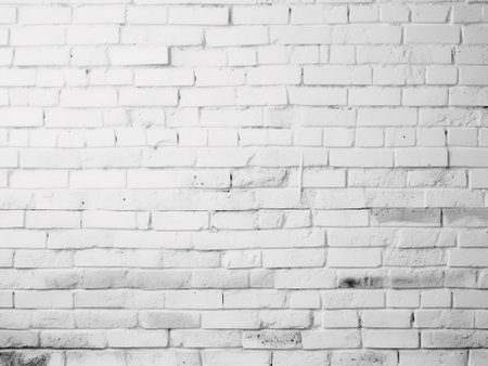 White brick wall texture background. Black and white brick wall texture background.の写真素材