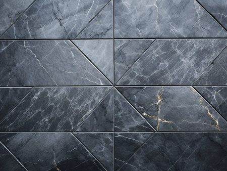 Black marble tiles texture background. Floor tile pattern for interior or exterior design.