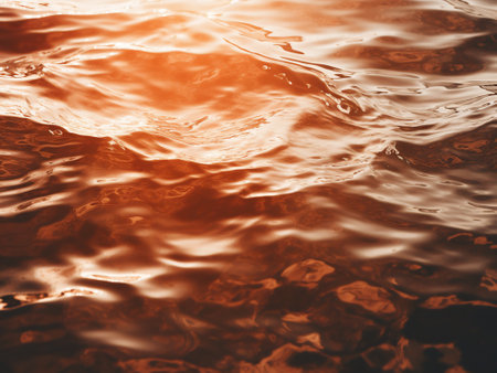 Water surface with ripples. Abstract natural background. Toned.の写真素材