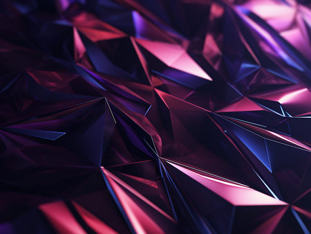 3d rendering of abstract geometric shapes in low poly style. Futuristic background design.