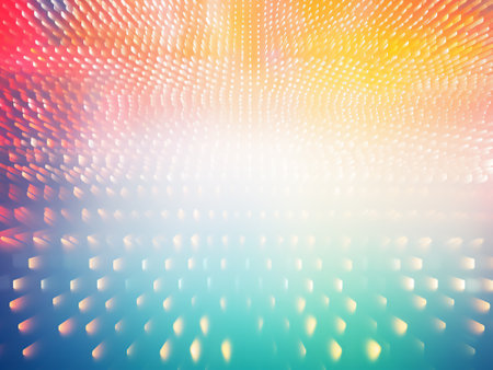 abstract colorful background with bokeh defocused lights and shadowの写真素材
