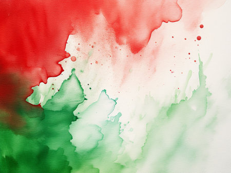 Abstract colorful watercolor for background. Digital art painting. Texture paper.の写真素材
