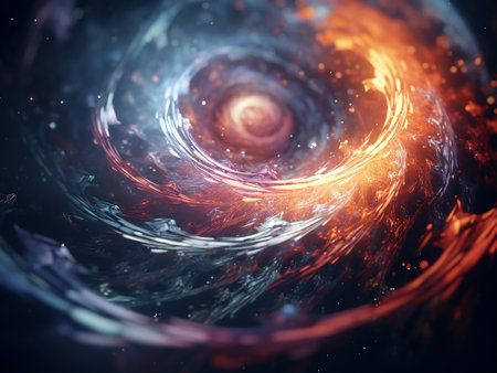 3D surreal illustration. sacred geometry. Mysterious psychedelic relaxation pattern. fractal abstract texture. Digital artwork graphic astrology magicの写真素材