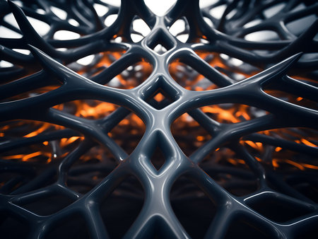 3D rendering of abstract technology concept background.Futuristic shapeの写真素材