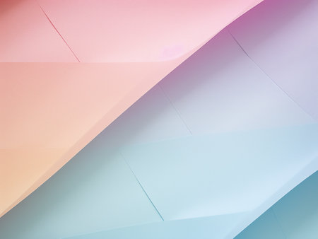 Abstract background of geometric shapes in pink, blue and purple colors.の写真素材