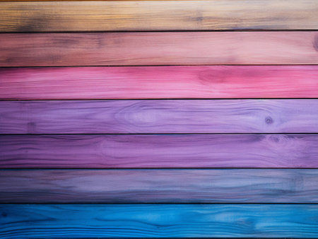 Colorful wood texture background. Abstract background of wooden planks.の写真素材