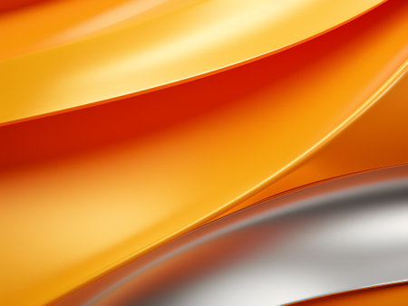 abstract orange background with some smooth lines in it (see more in my portfolio)の写真素材